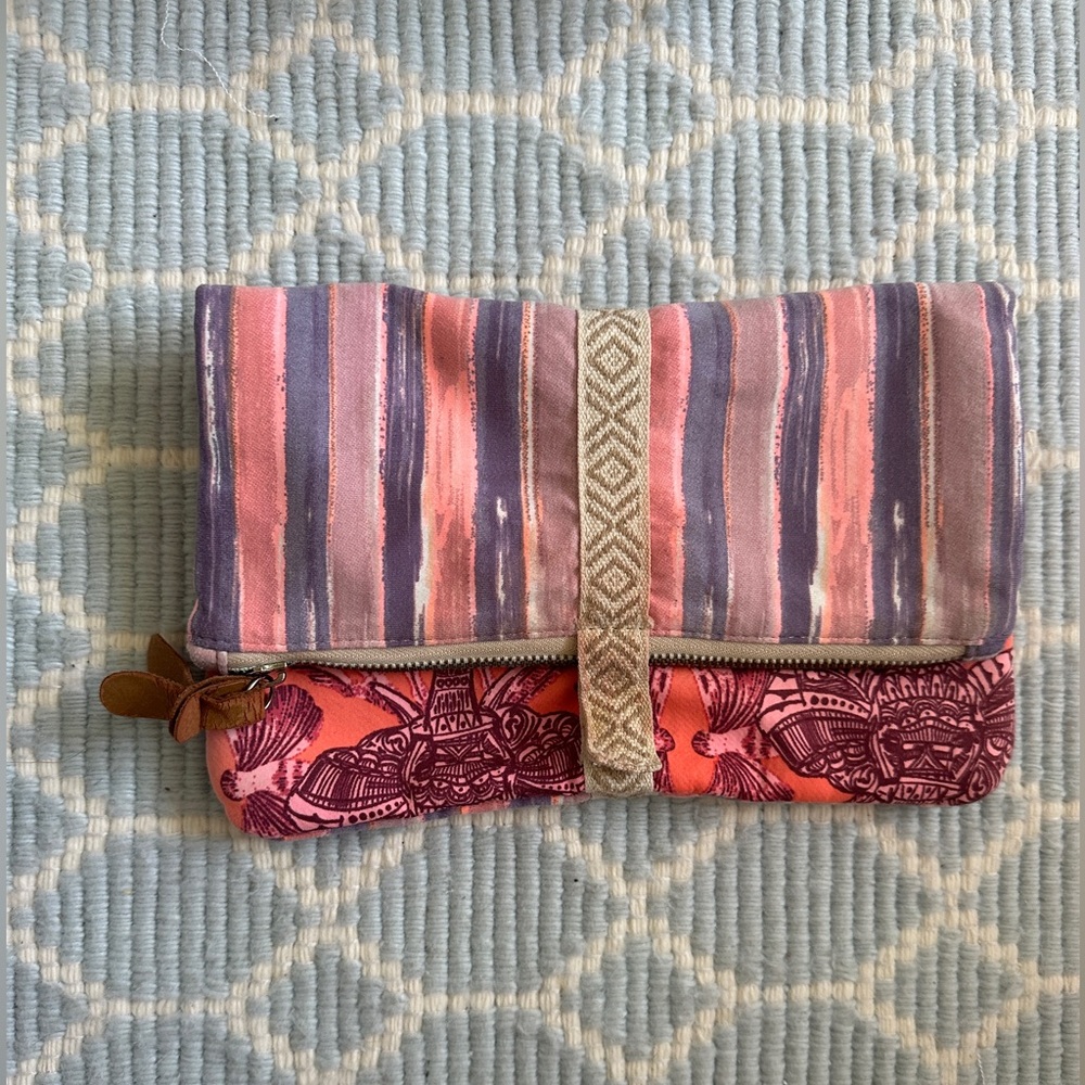 Maaji travel pouch/ clutch/ lined with waterproof material